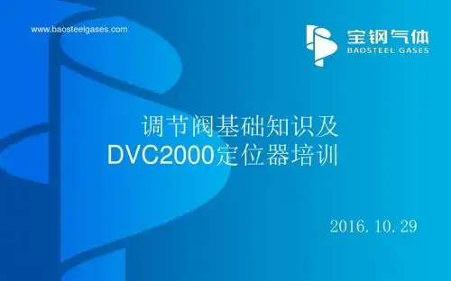 调节阀基础知识及DVC2000定位器培训讲义