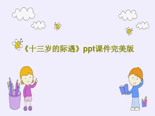 《十三岁的际遇》ppt课件完美版PPT文档共25页