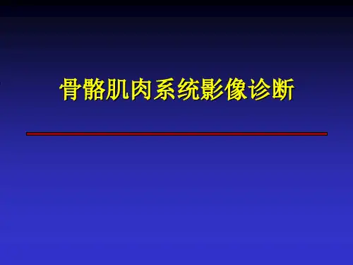 骨骼肌肉系统影像诊断