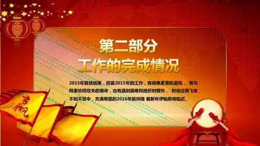 企业年会年终总结模板2ppt课件