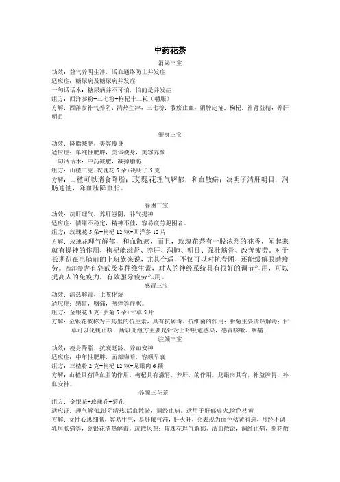 中药花茶
