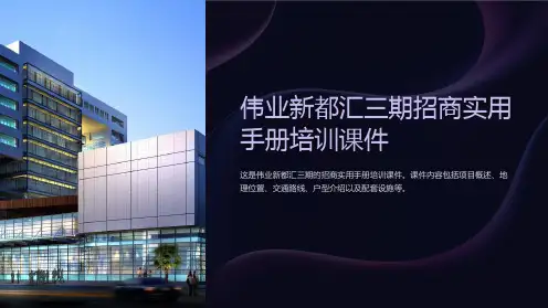 伟业新都汇三期招商实用手册培训课件