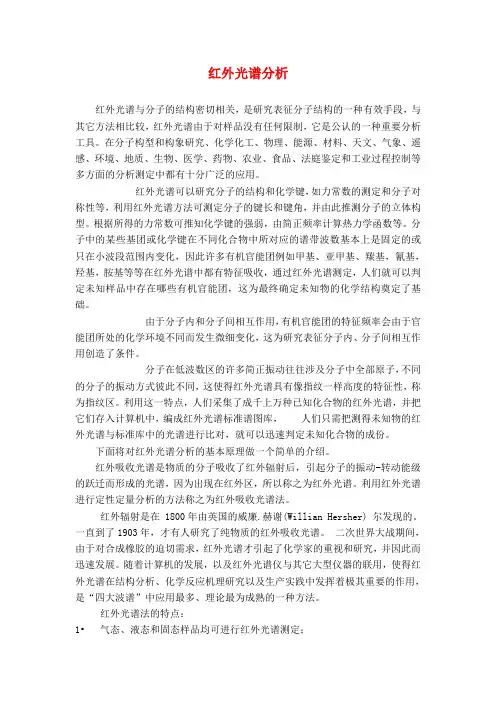 红外光谱分析