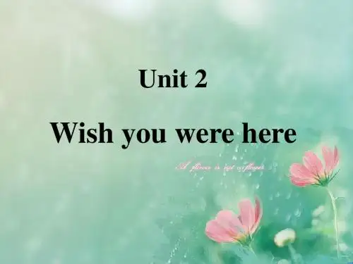 高一牛津译林版英语必修二教学课件：Unit 2 Wish you were here Reading (共21张PPT)