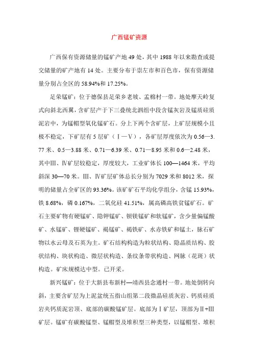 广西锰矿资源