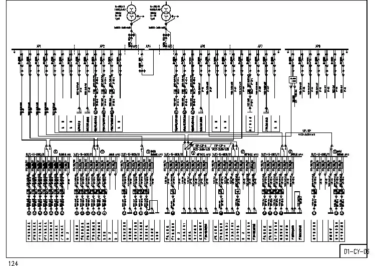 小型水电站电气厂用电接线图D1-CY-06