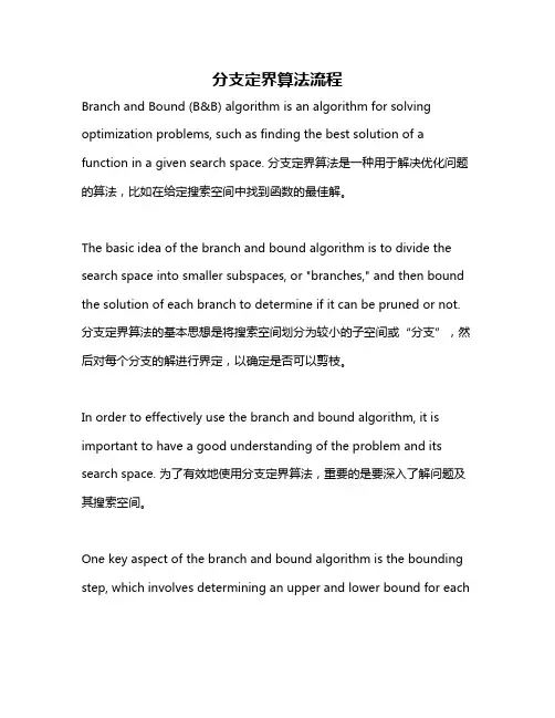 分支定界算法流程