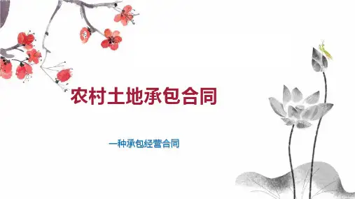 农村土地承包合同
