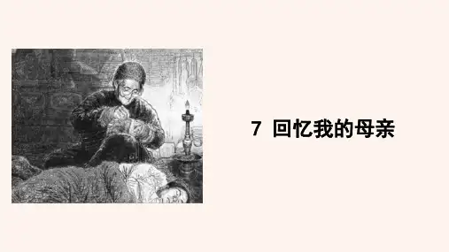 第7课《回忆我的母亲》课件(共51张PPT)2021—2022学年部编版语文八年级上册