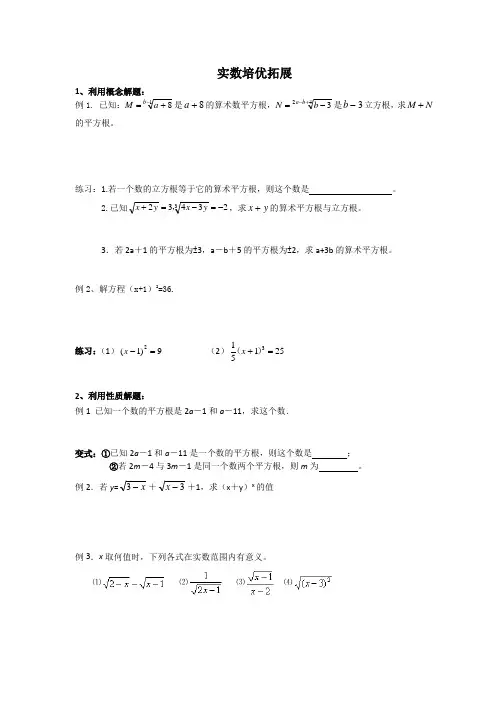 (完整版)实数培优专题