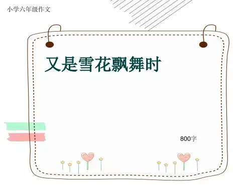 小学六年级作文《又是雪花飘舞时》800字(共14页PPT)