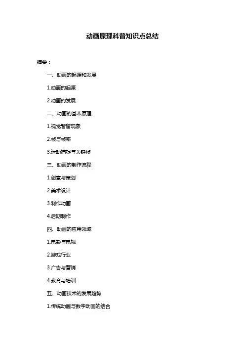 动画原理科普知识点总结