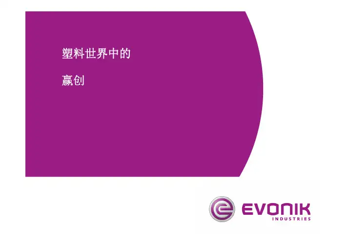 Evonik PMMA 介绍(Chinese)