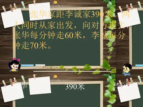 《相遇应用题》 课件