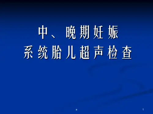 《胎儿系统超声检查》PPT课件