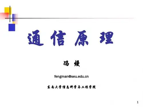第2章 确知信号 东南大学通信原理课件