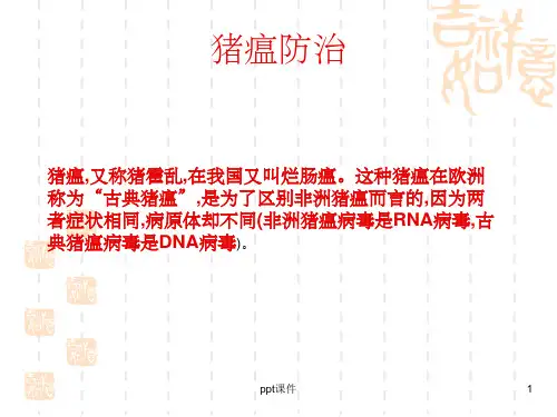 《猪瘟防治》PPT课件
