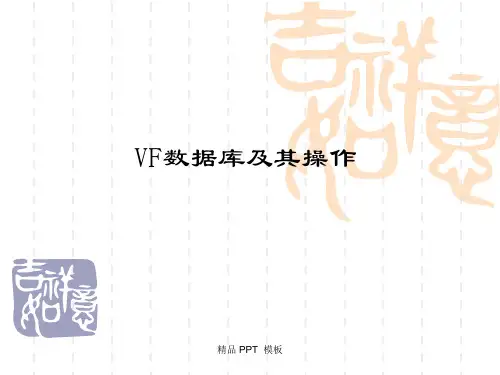 VF数据库及其操作(精品课件)