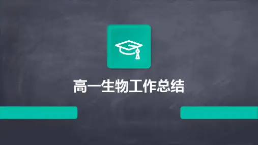 高一生物工作总结PPT