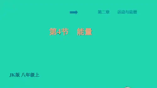 八年级物理上册第2章运动与能量能量习题课件新版教科版ppt