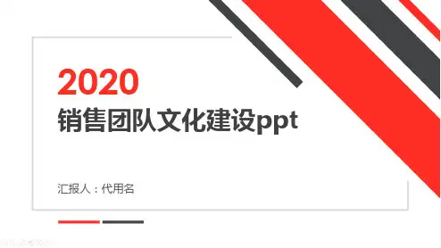 销售团队文化建设ppt