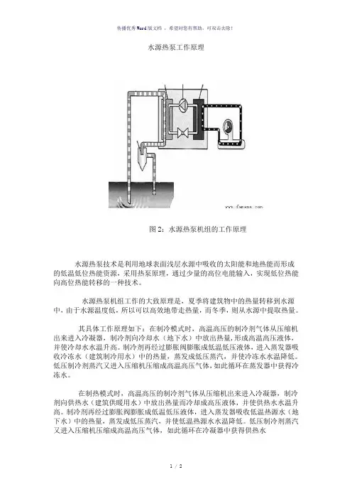 水源热泵工作原理