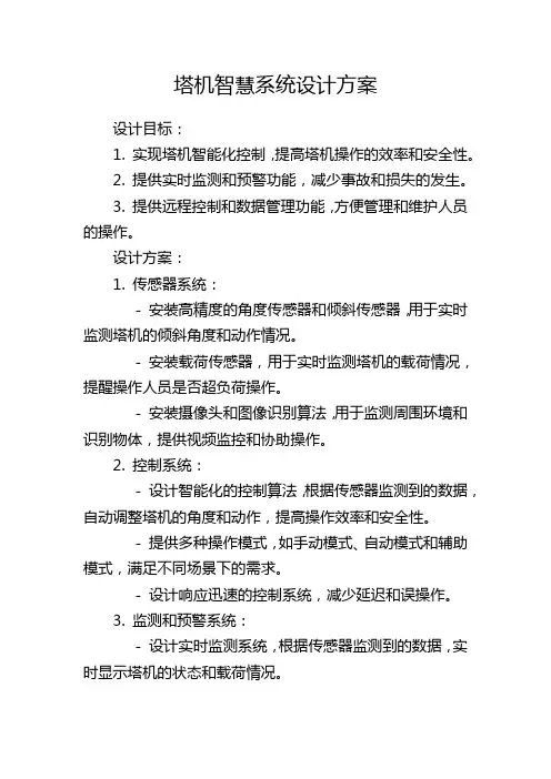 塔机智慧系统设计方案