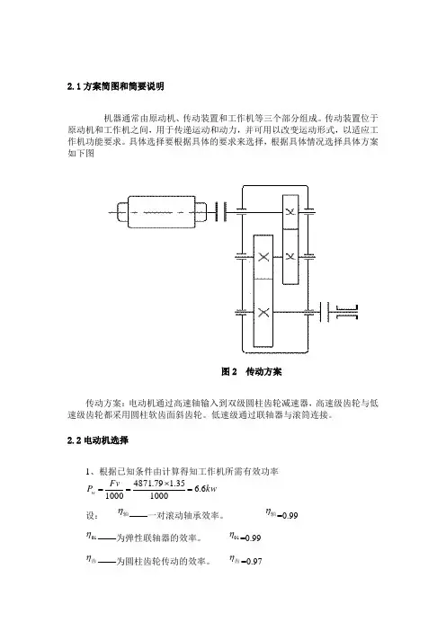 机械设计减速器二级齿轮传动课程设计斜齿硬齿面