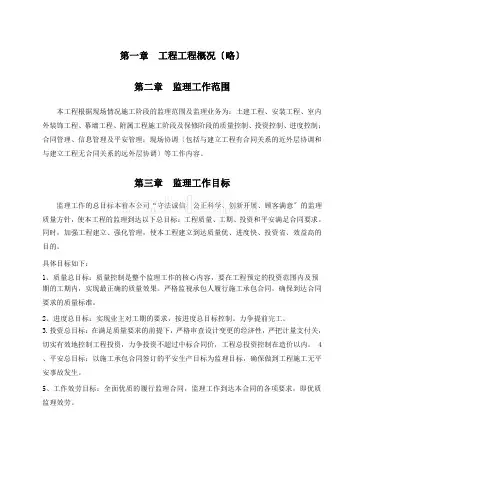 医院大楼工程监理大纲((最新))
