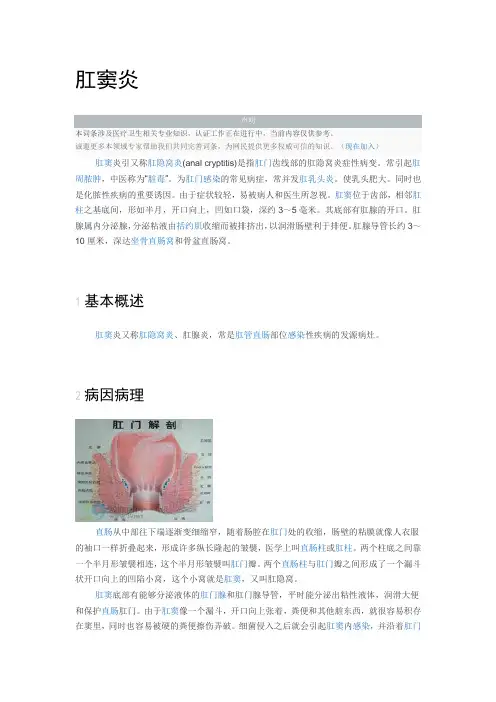肛窦炎