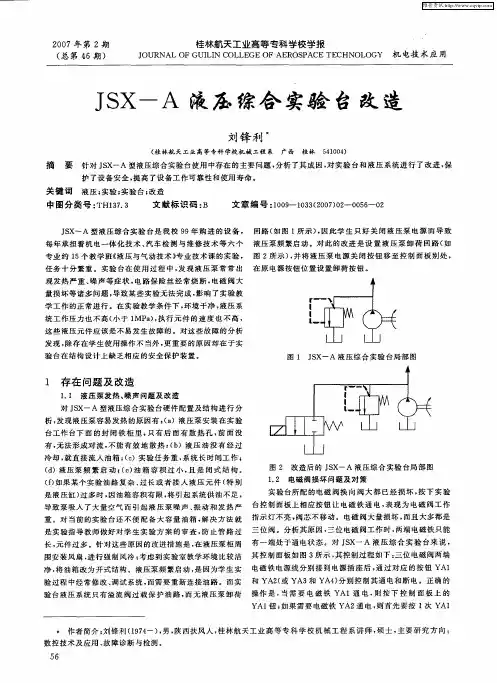 JSX—A液压综合实验台改造