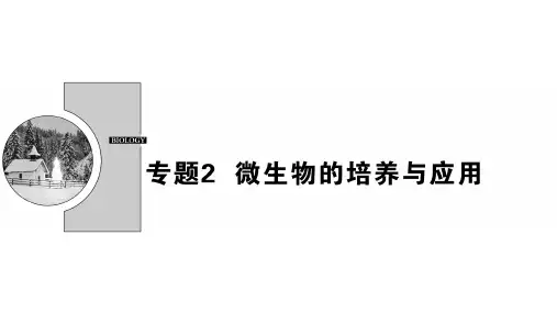 高中生物 专题2 微生物的培养与应用 课题1 微生物的实验室培养课件 新人教版选修1