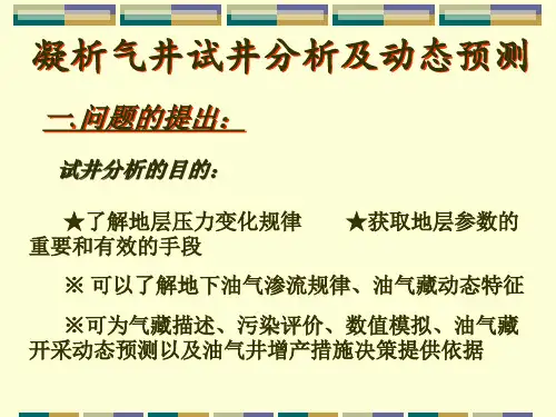 油气井试井及产能测试(凝析气井试井分析与动态预测)