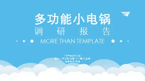 多功能小电锅产品改良设计报告书