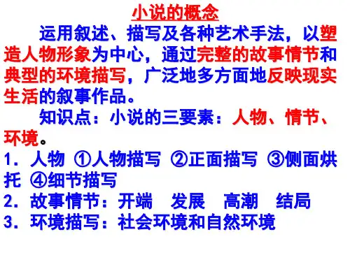 2020年高考小说复习之小说的阅读 (共60张PPT)