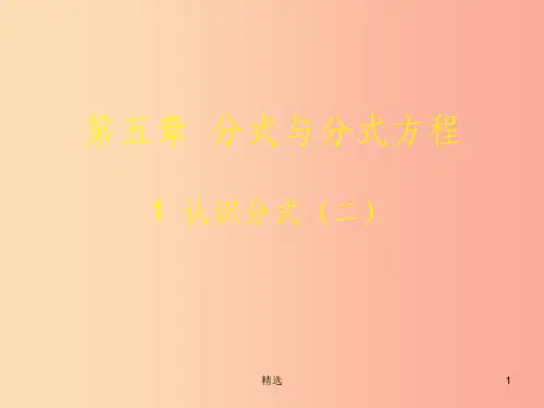 八年级数学下册第五章分式与分式方程5.1认识分式5.1.2认识分式课件(新版)北师大版