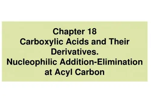 双语有机化学Carboylic Acids and Their Drivatives..