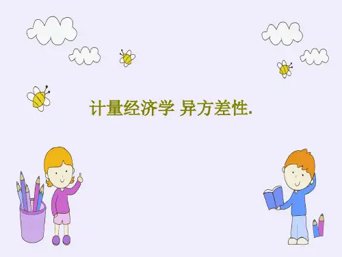 计量经济学 异方差性.PPT文档70页