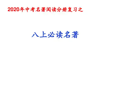 八上《红星照耀中国》《昆虫记》-2020年中考语文名著阅读分册复习