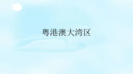 【一线精品】 高三政治时政热点课件：粤港澳大湾区(共14张PPT)