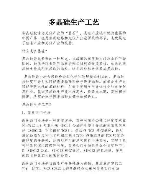 多晶硅生产工艺 