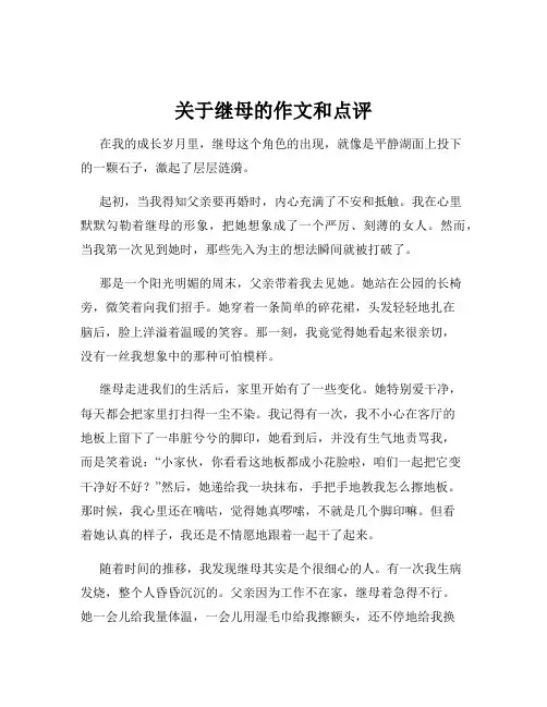 关于继母的作文和点评
