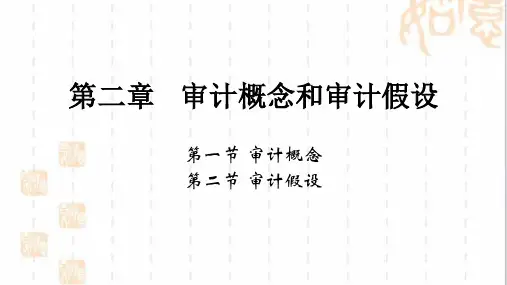 第二章审计概念和审计假设