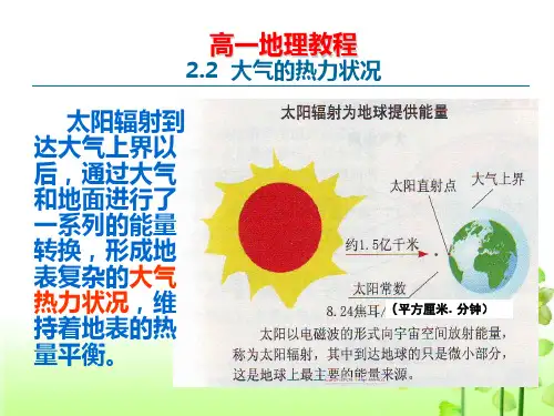 高中地理人教版必修一2.2大气的热力状况课件(31张)