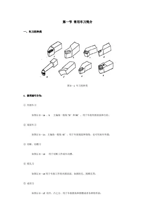 常用车刀简介