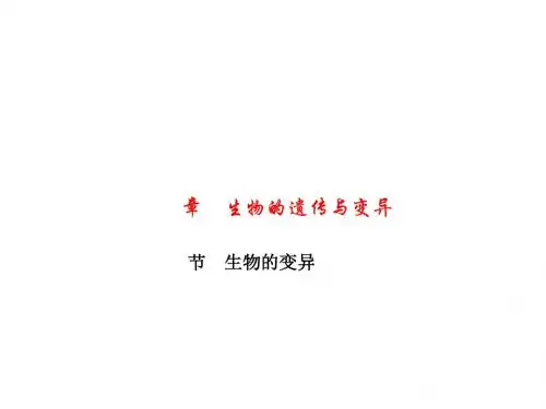生物的遗传和变异PPT课件15(7份) 人教版5