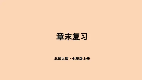 北师大版七年级数学上册授课课件 第二章 有理数及其运算 章末复习