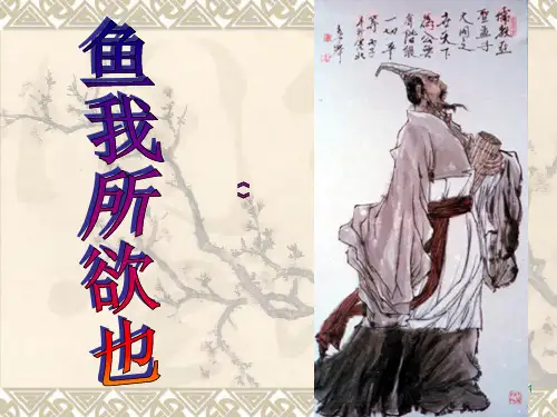 19《鱼我所欲也》ppt课件