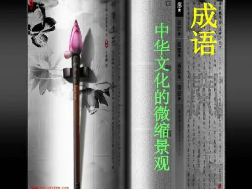 《成语》中华文化的微缩景观