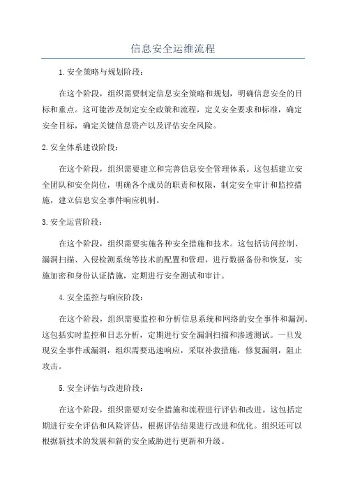 信息安全运维流程